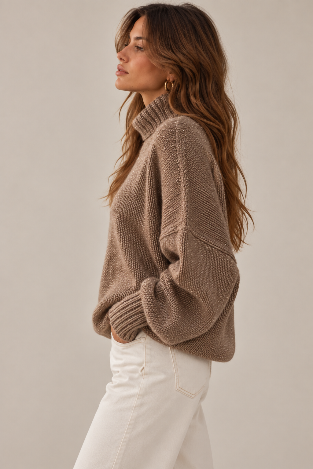 Emilia Oversized Chunky Turtleneck Sweater