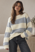 Noelle Two-Tone Oversized Cozy Sweater