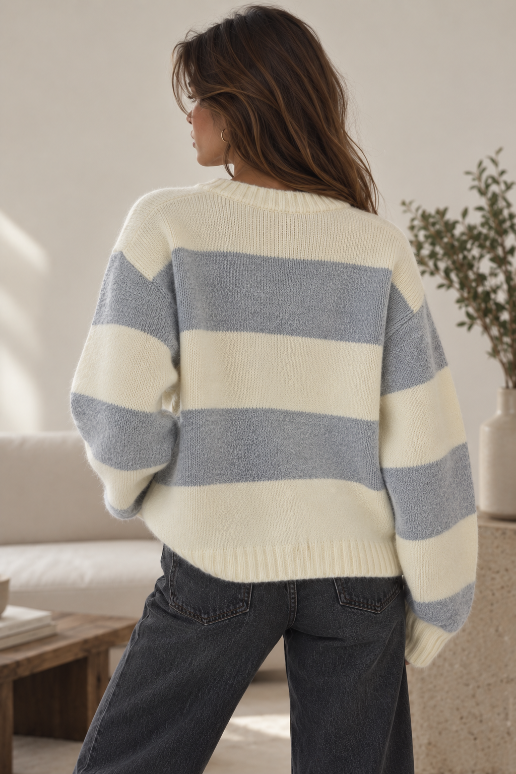 Noelle Two-Tone Oversized Cozy Sweater
